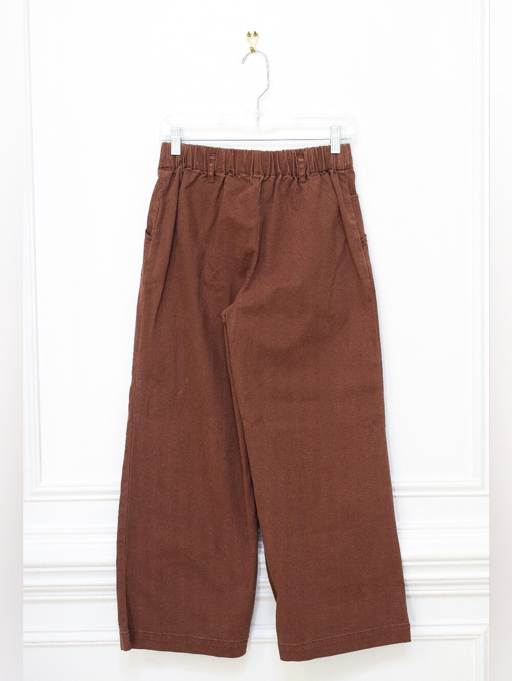 Young Fabulous & Broke Ryker Wide Leg Pant Brown Elastic Waist Sz S Western Boho - Picture 5 of 8